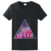 ▲VEGALAXY▲ Vegan NASA Galaxy Hipster Triangle Ladies Tshirt