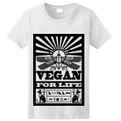 Vegan For Life Ancient Egyptian Inspired Ladies Tshirt